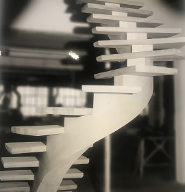 Fabrication d'un escalier en limon central